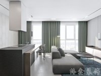 現(xiàn)代簡約家居裝修裝飾室內設計效果-B916-3